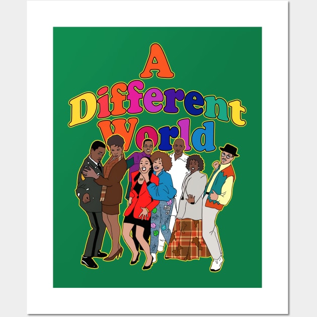 A different world Black tv shows Wall Art by Rurulako